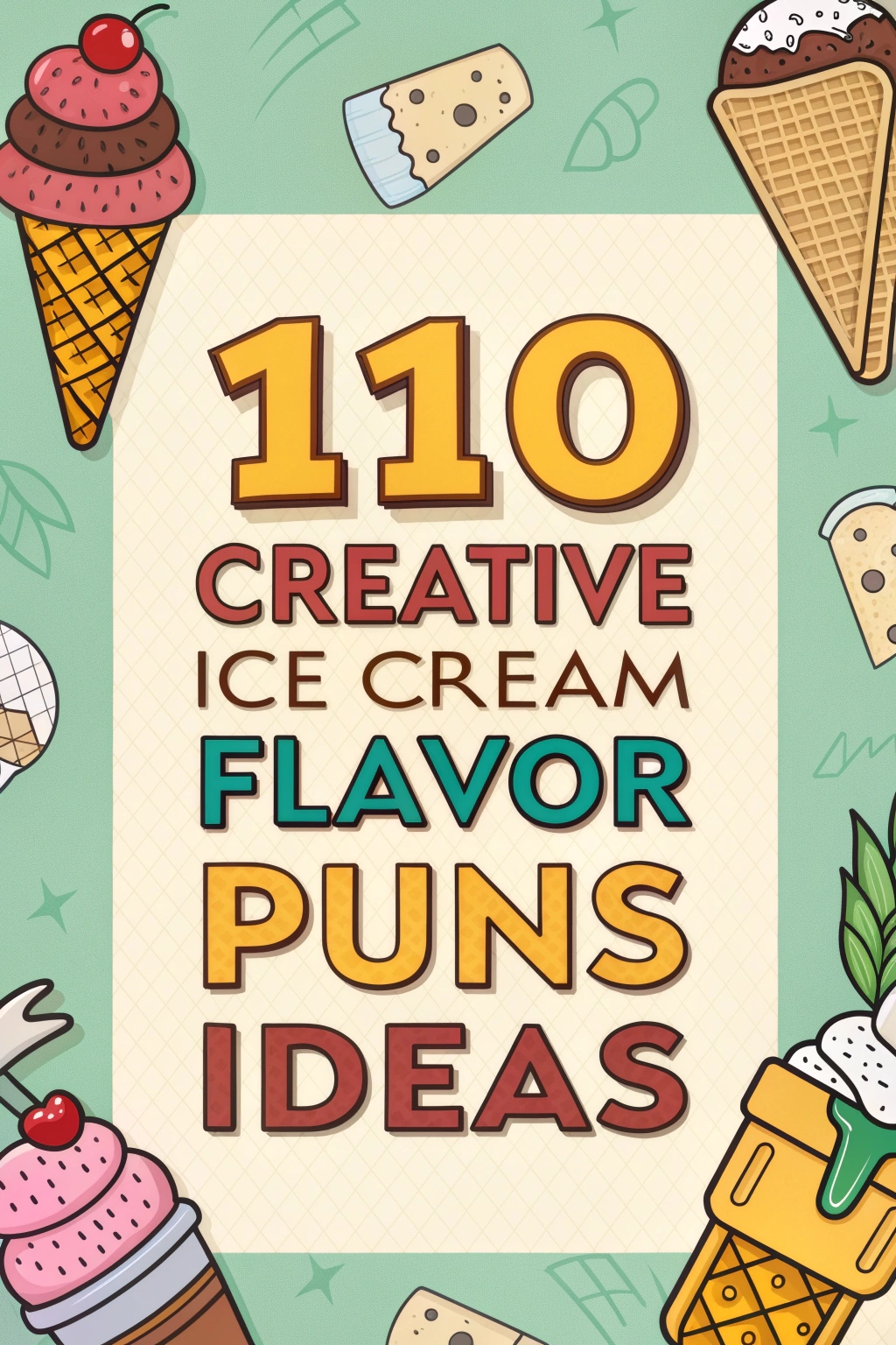 110 Creative Ice Cream Flavor Puns